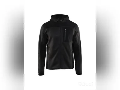 (NEW) HOODED JACKET BLK 4930-2117 DARK GREY/BLACK SIZE XS