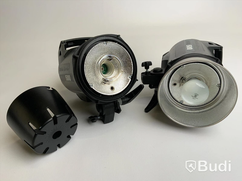 Elinchrom Blixt. BRX 500 kit. 2st blixtrar, 2st elsladd och 1st syncsladd.