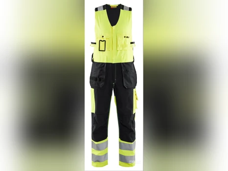 VÄSTBYXA BLK 2653-1804, GUL\/SVART VARSEL KL2 STL. D112