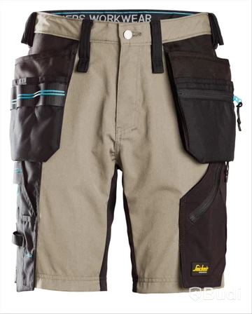 SHORTS SNICKERS 6110 KHAKI, \/SVART LW HF 37.5® STL. 50