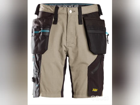SHORTS SNICKERS 6110 KHAKI, \/SVART LW HF 37.5® STL. 50