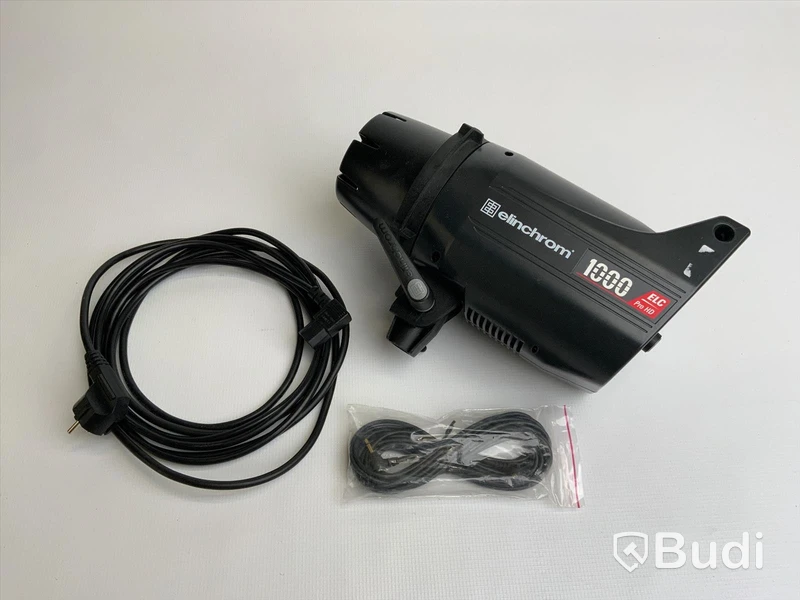 Elinchrom ELC Pro HD 1000. 1st blixtrar, 1st elsladd och 1st syncsladd.
