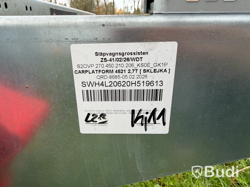 Temared Machinery Trailer -2026