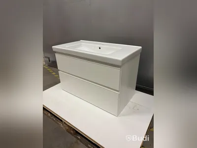 Kommod 80cm med tvättställ och tillbehör – ny och oanvänd, fri hemleverans