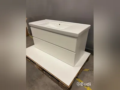 Kommod 100cm med tvättställ och tillbehör – ny och oanvänd, fri hemleverans
