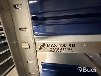 METRO Lagerhyllor i metall, flera sektioner