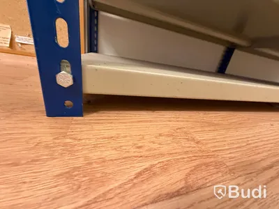 Steel shelving unit, two sections
