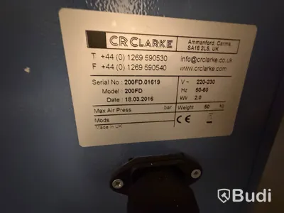 CR Clarke, Varmluftsugn 200FD, 3 kW och Vaccuum det transfer unit EP1, SD1.