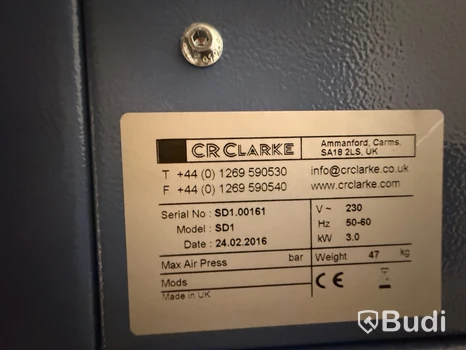 CR Clarke, Varmluftsugn 200FD, 3 kW och Vaccuum det transfer unit EP1, SD1.