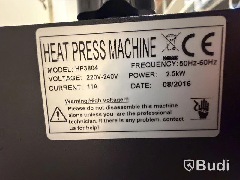 Heat Press HP3804, 2.5 kW