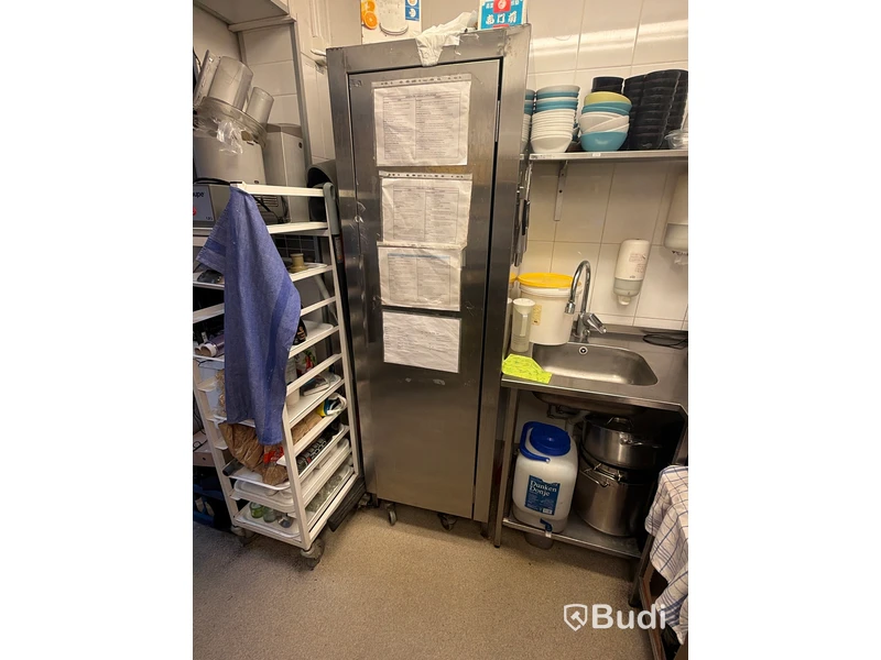 Stainless steel cleaning supply cabinet