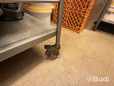 Stainless steel work table on casters