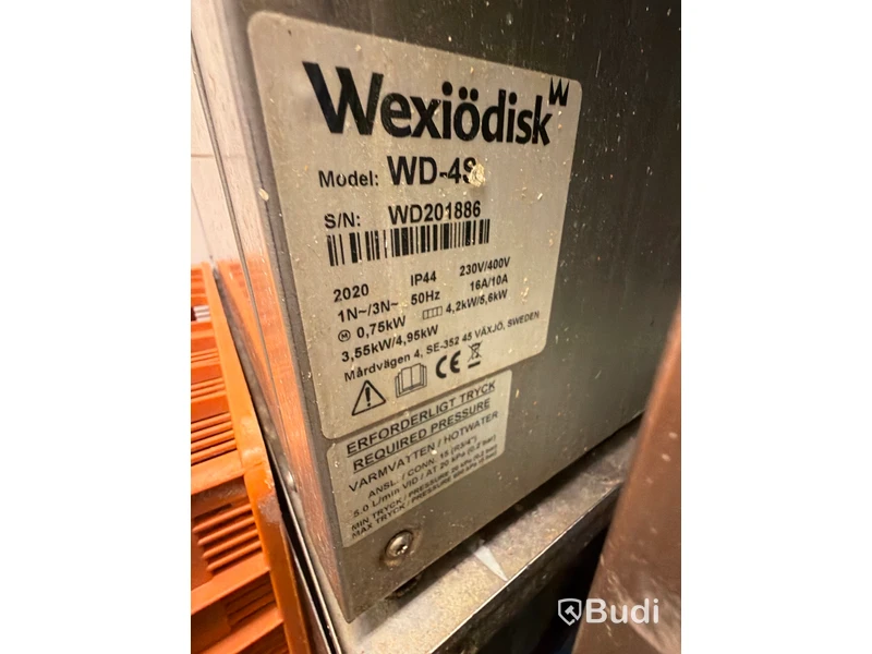 Wexiödisk WD-4S Dishwasher, 2020