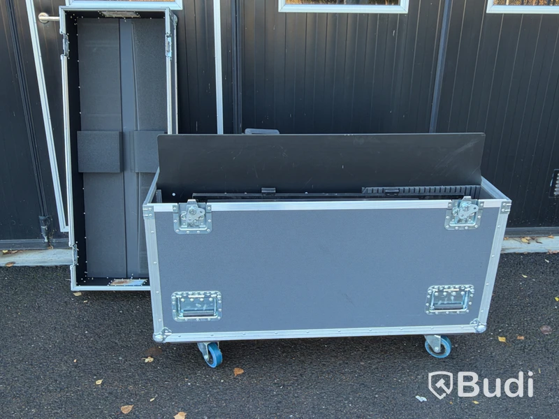 Flightcase Amptown Cases | 2 st monitorer Samsung | 125x47x89 cm