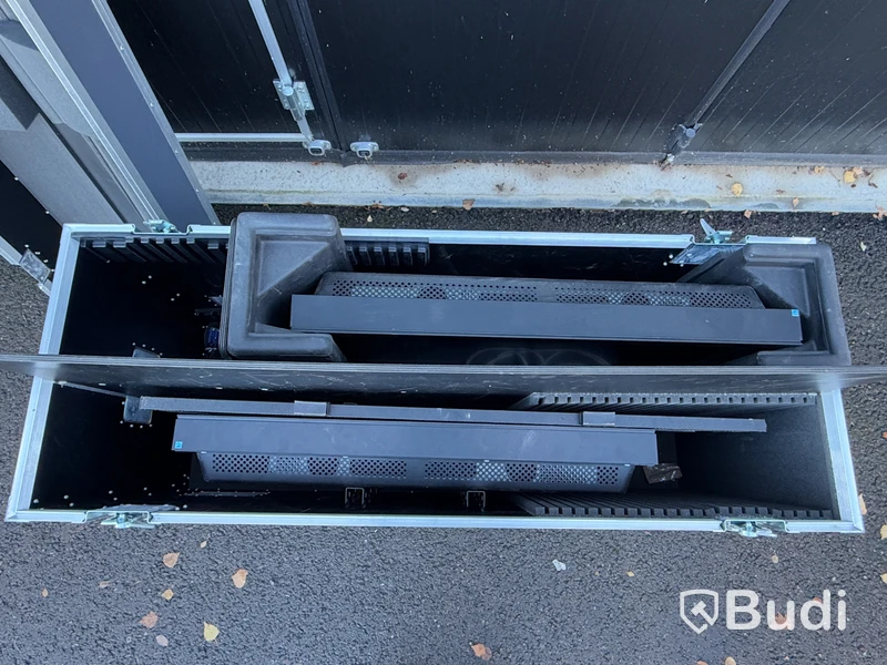 Flightcase Amptown Cases | 2 st monitorer Samsung | 125x47x89 cm