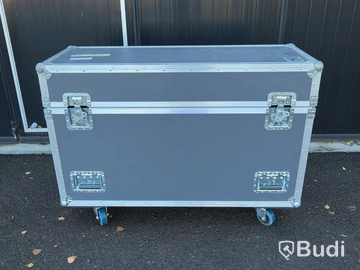 Flightcase Amptown Cases | 2 st monitorer Samsung | 125x47x89 cm
