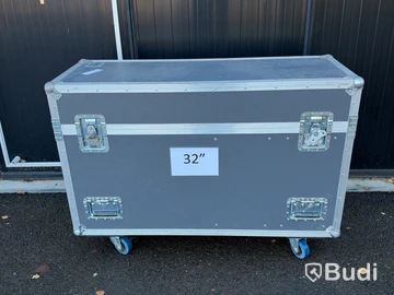 Flightcase Amptown Cases | 1 st monitor Samsung | 125x47x89 cm