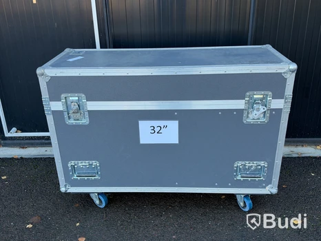 Flightcase Amptown Cases | 1 st monitor Samsung | 125x47x89 cm