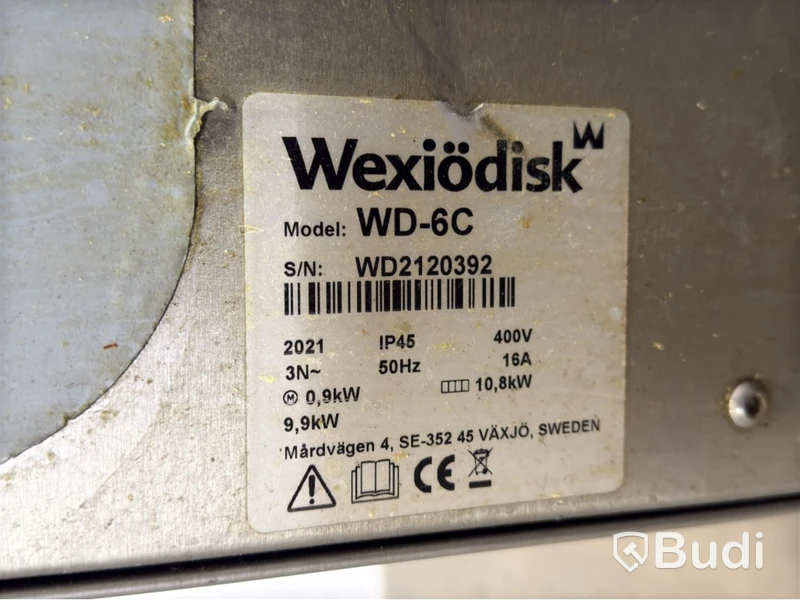Hood dishwasher Wexiödisk WD-6C, 2021, with dishwashing bench
