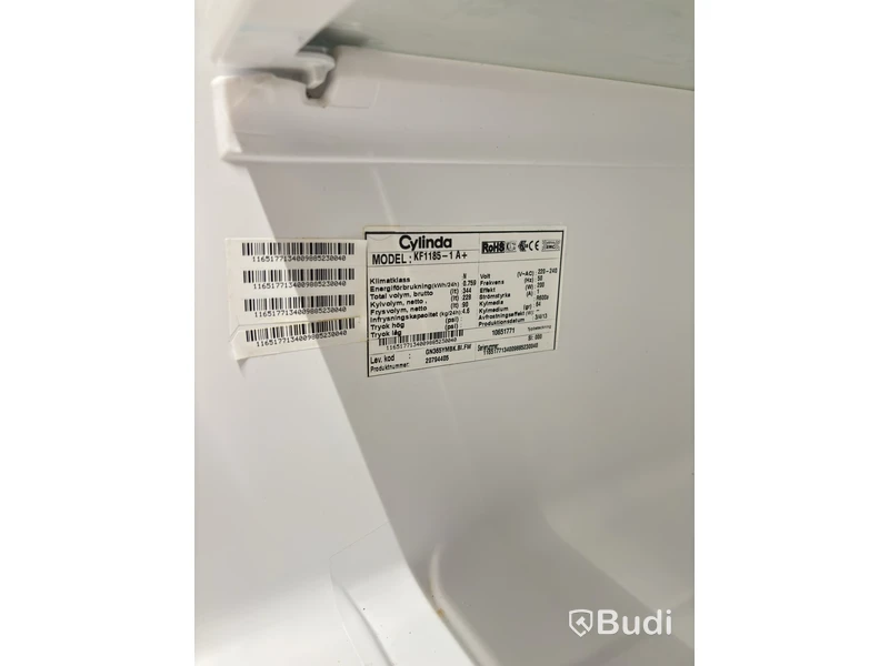 Cylinda KF1185-14+ fridge freezer, white