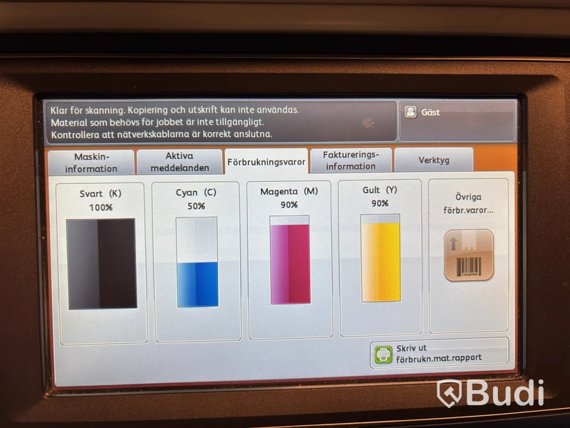 Xerox multifunction printer incl. toner