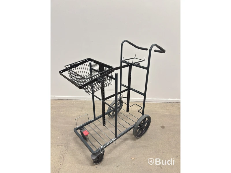 Cleaning trolley incl. assorted cleaning supplies