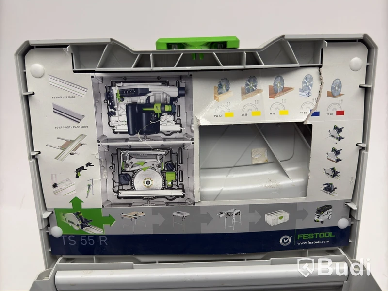 Festool TS 55 REBQ Plunge Saw incl. guide rail and storage bag