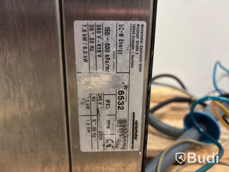 Winterhalter undercounter dishwasher, UC-M Energy, 3-phase