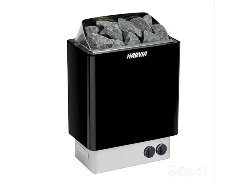 (NEW) HARVIA KIP60 6.0 kW SAUNA HEATER, BLACK