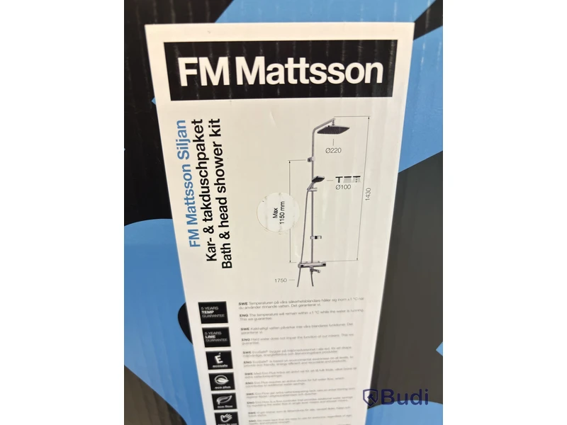 (NEW) RAIN SHOWER SET, FMM MATTSON SILJAN 150MM