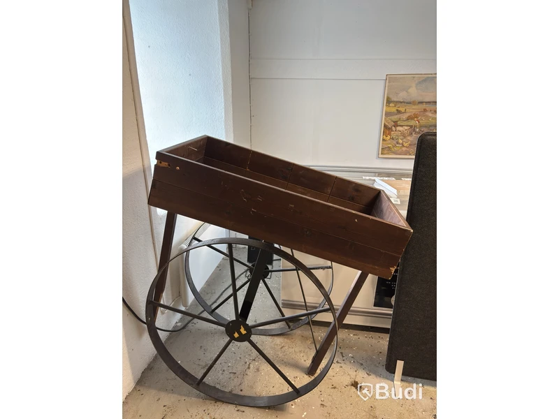 Decorative wooden cart, display wagon