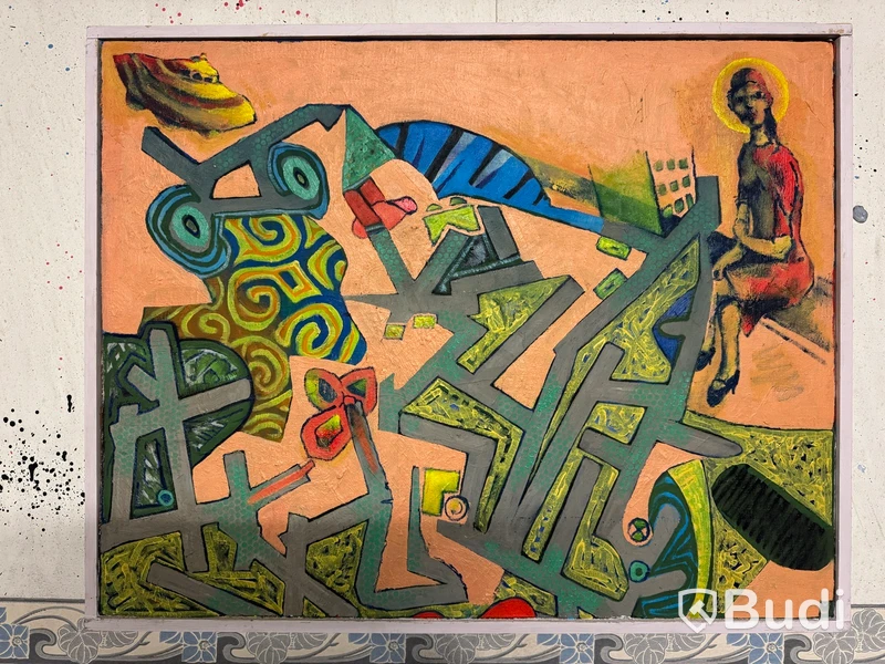 Art, 10 paintings featuring abstract motifs