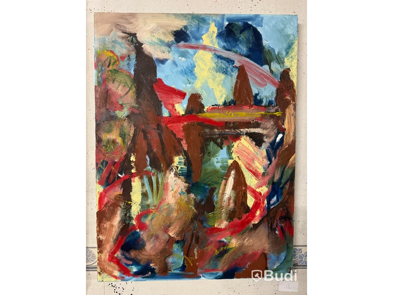 Art, 10 paintings featuring abstract motifs