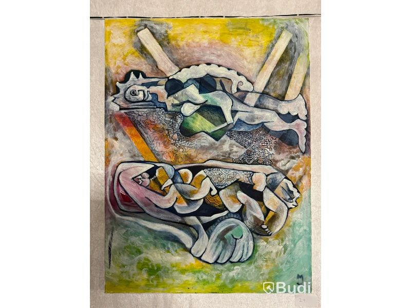 Art, 10 paintings featuring abstract motifs