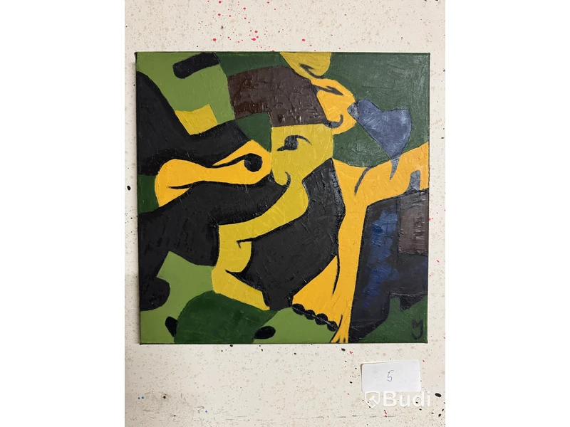 Art, 10 paintings featuring abstract motifs