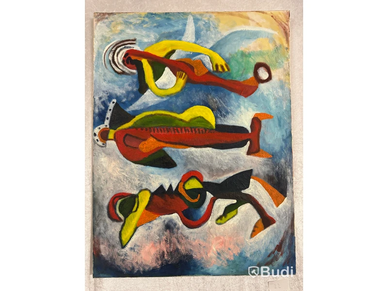 Art, 10 paintings featuring abstract motifs