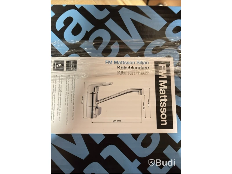 (NEW) FMM SILJAN KITCHEN MIXER, LOW SPOUT, W/ SHUT-OFF, 10 MM CONN., 8321-0000