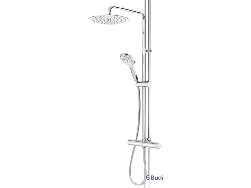(NEW) OVERHEAD SHOWER SET GBG ATLANTIC , ROUND, 40C/C CHROME
