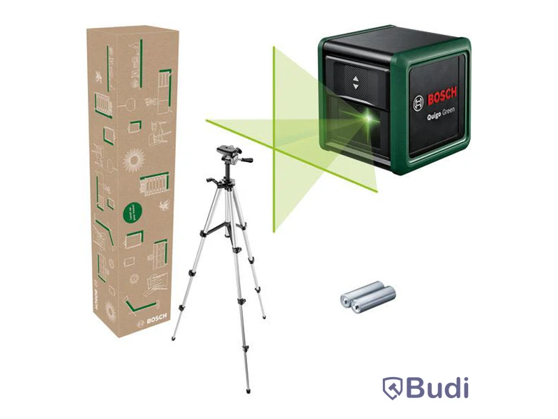 (NEW) BOSCH DIY QUIGO GREEN SET GREEN CROSS-LINE LASER