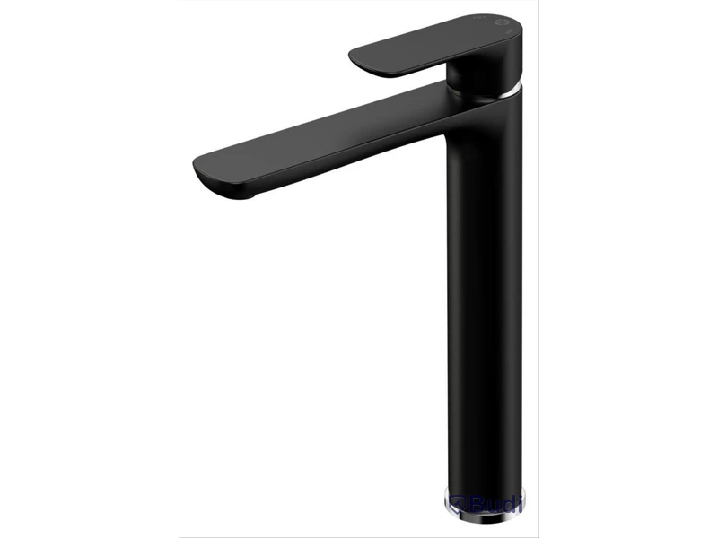 (NEW) GBG ESTETIC HIGH BASIN MIXER, MATTE BLACK. WITHOUT WASTE VALVE.