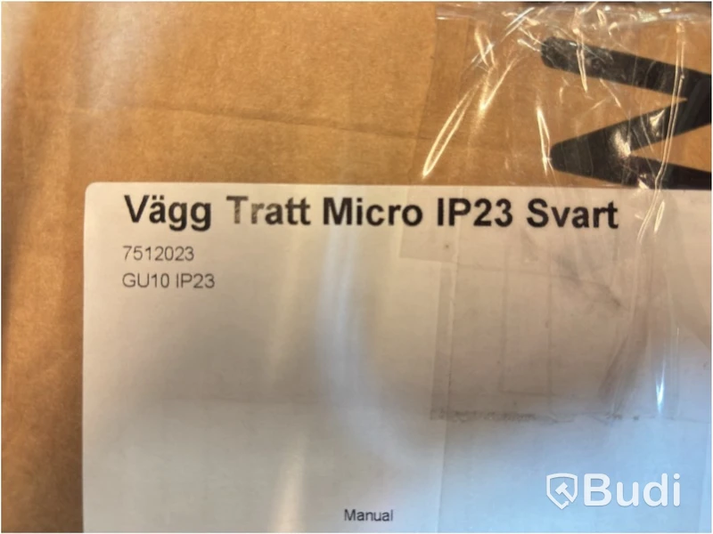(NEW) WESTAL TRATT MICRO WALL LIGHT IP23, BLACK, WITHOUT LIGHT SOURCE