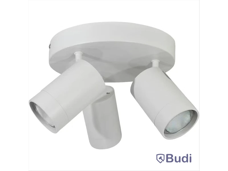 (NEW) 4 PCS. GELIA ÄLÖ RONDELL 3-SPOT CEILING LIGHTS, WHITE