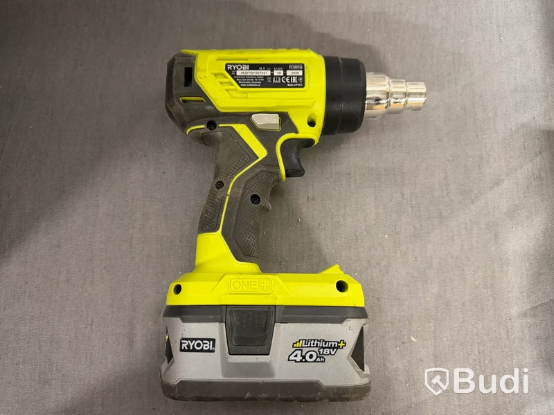 Batteriverktyg Ryobi, varmlufts- och limpistol