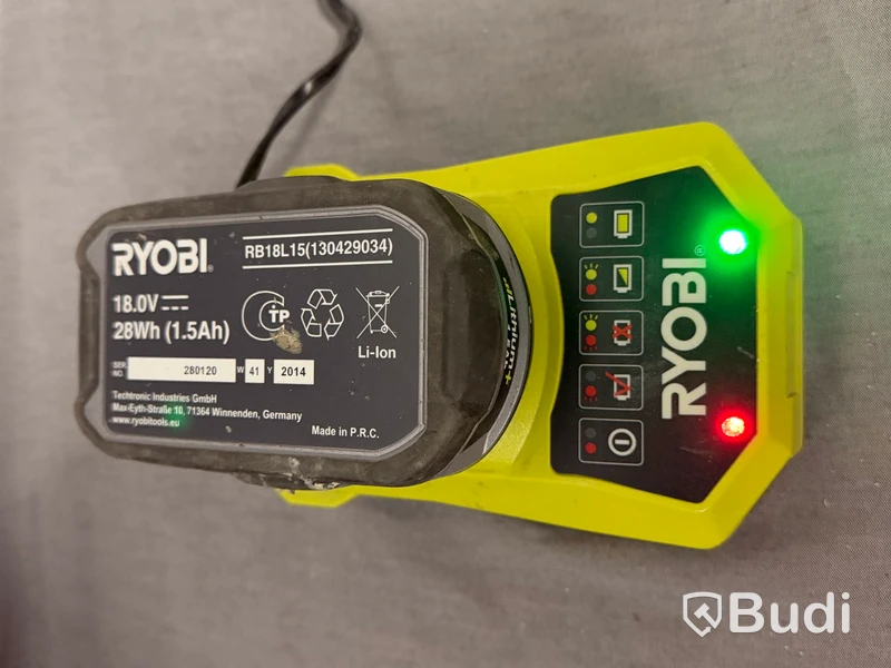 Batteriverktyg Ryobi, varmlufts- och limpistol