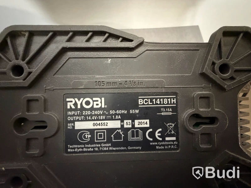 Batteriverktyg Ryobi, varmlufts- och limpistol