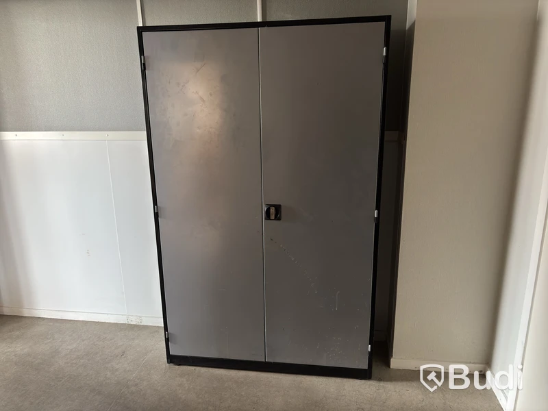 Metal storage cabinet, grey