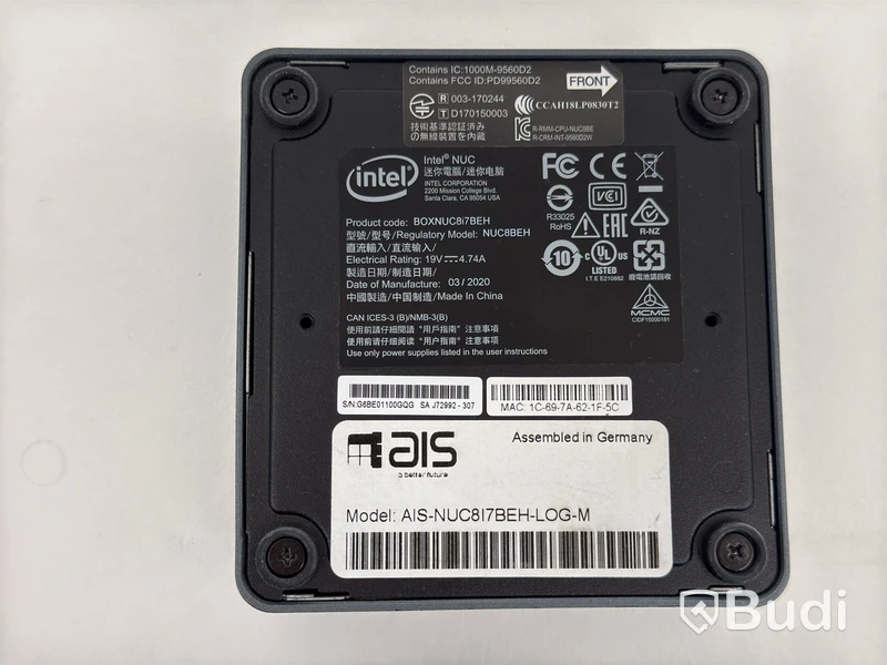 3 st. Minidatorer Intel NUC8i7BEH