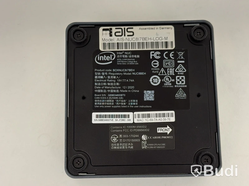 3 st. Minidatorer Intel NUC8i7BEH