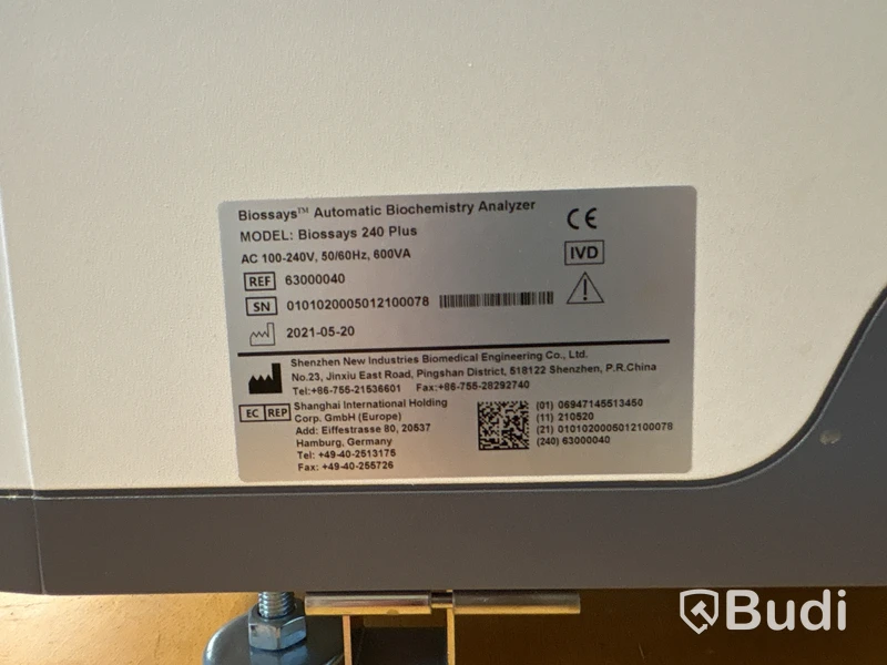 Snibe Biossays 240 Plus Biochemistry Analyzer