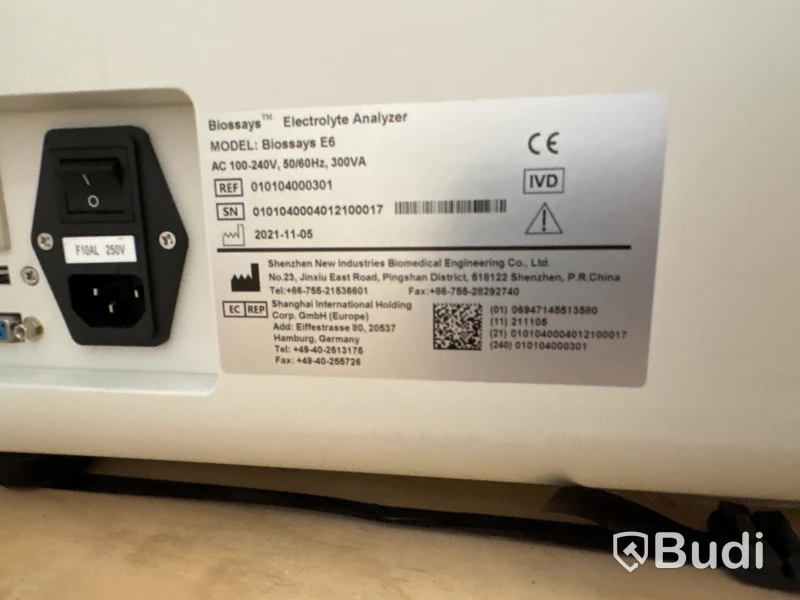6 Electrolyte Analyzers, Snibe Biossays E6,